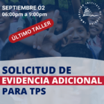 SOLICITUD DE EVIDENCIA ADICIONAL PARA TPS – GRABADO