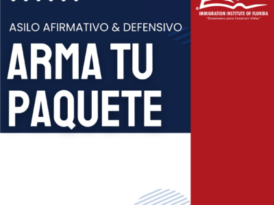 TALLER PRÁCTICO ARMA TU PAQUETE DE ASILO AFIRMATIVO Y DEFENSIVO – 26 SEPTIEMBRE