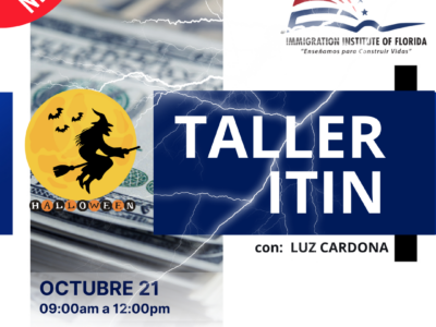 APRENDE A TRAMITAR TU ITIN – 21 OCTUBRE