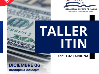 APRENDE A TRAMITAR TU ITIN – 06 DICIEMBRE