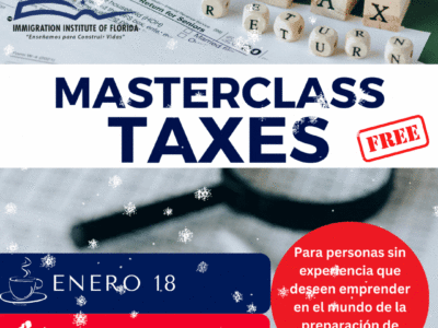 MASTERCLASS DE TAXES – 18 ENERO