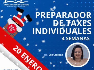 CURSO DE TAXES INDIVIDUALES + ITIN – 20 ENERO