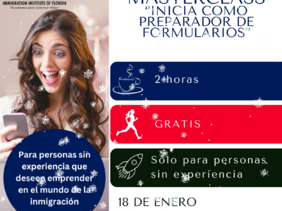 MASTERCLASS “INICIA COMO PREPARADOR DE FORMULARIOS” – 18 ENERO