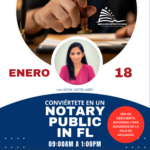 NOTARY PUBLIC EN FLORIDA – 18 ENERO