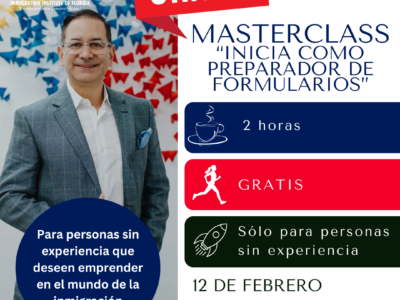 MASTERCLASS “INICIA COMO PREPARADOR DE FORMULARIOS” – 12 FEBRERO