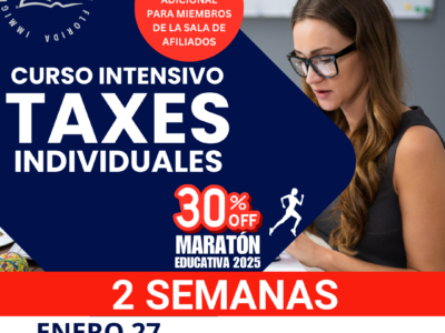 CURSO PRIVADO: TAXES INDIVIDUALES – 27 ENERO