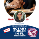 NOTARY PUBLIC EN FLORIDA – 15 MARZO