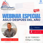 WEBINAR GRATUITO “ASILO DESPUÉS DEL AÑO” – 12 FEBRERO